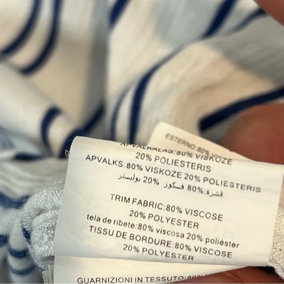 Women’s | Michael Kors Striped V-Neck Blouse | 2X - Picture 8 of 8